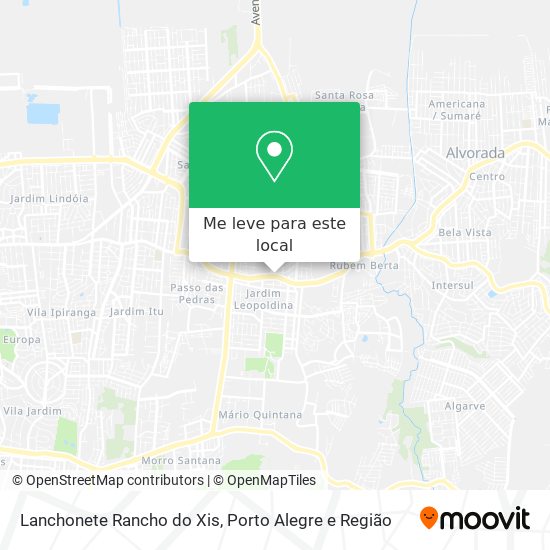Lanchonete Rancho do Xis mapa