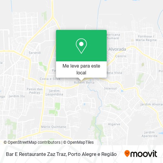 Bar E Restaurante Zaz Traz mapa