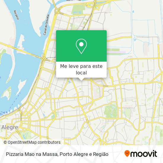 Pizzaria Mao na Massa mapa