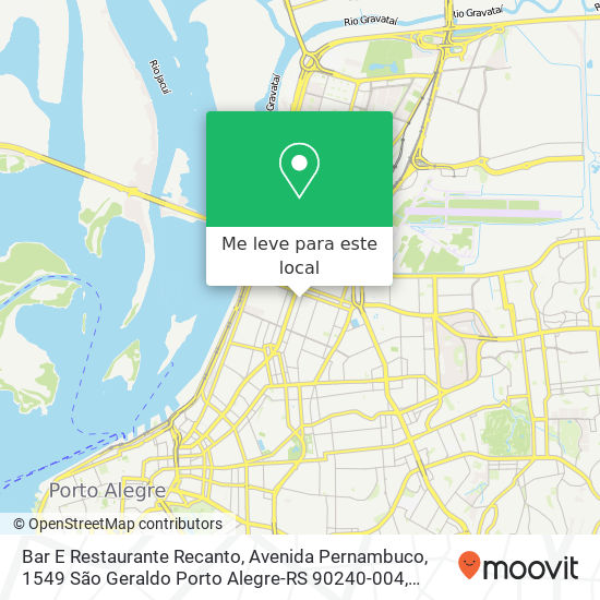 Bar E Restaurante Recanto mapa