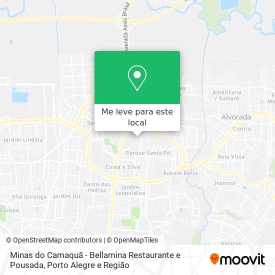 Minas do Camaquã - Bellamina Restaurante e Pousada mapa