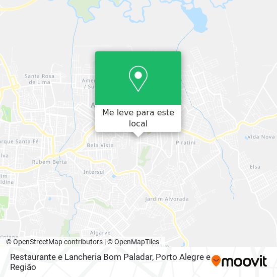 Restaurante e Lancheria Bom Paladar mapa