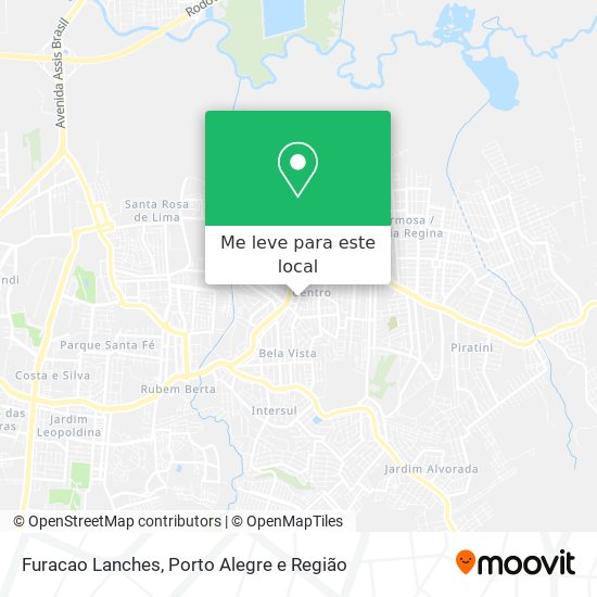 Furacao Lanches mapa