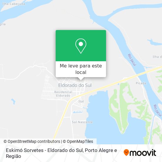 Eskimó Sorvetes - Eldorado do Sul mapa