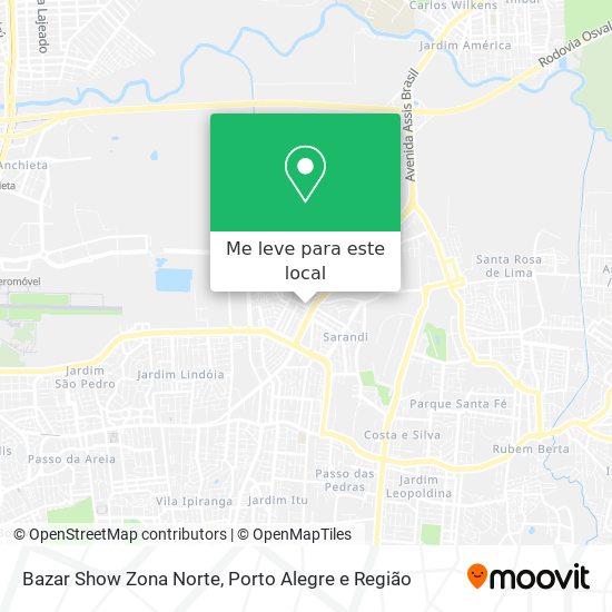 Bazar Show Zona Norte mapa