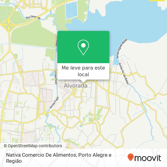 Nativa Comercio De Alimentos, Avenida Presidente Getúlio Vargas, 2736 Centro Alvorada-RS 94810-000 mapa