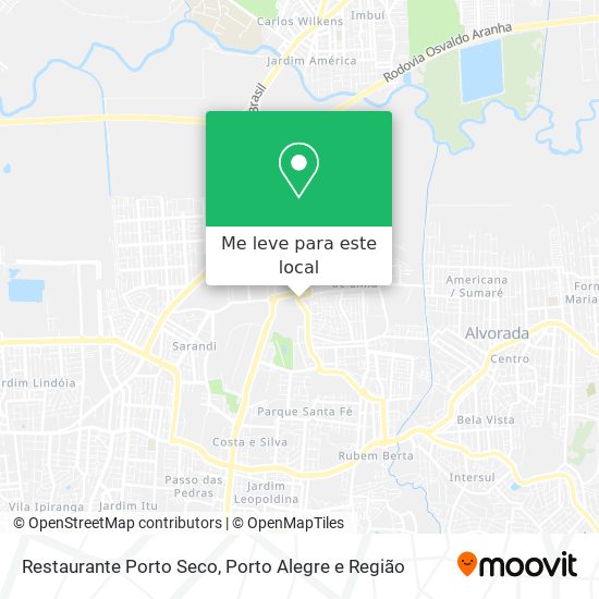 Restaurante Porto Seco mapa