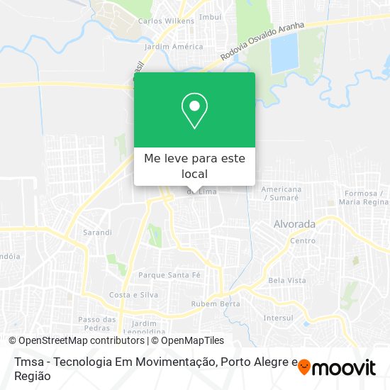 Tmsa - Tecnologia Em Movimentação mapa