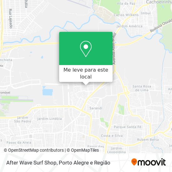 After Wave Surf Shop mapa
