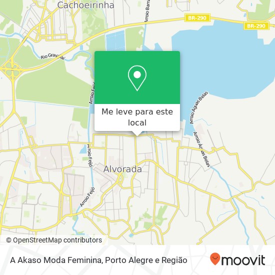 A Akaso Moda Feminina, Rua Jaguari, 528 Americana / Sumaré Alvorada-RS 94824-210 mapa