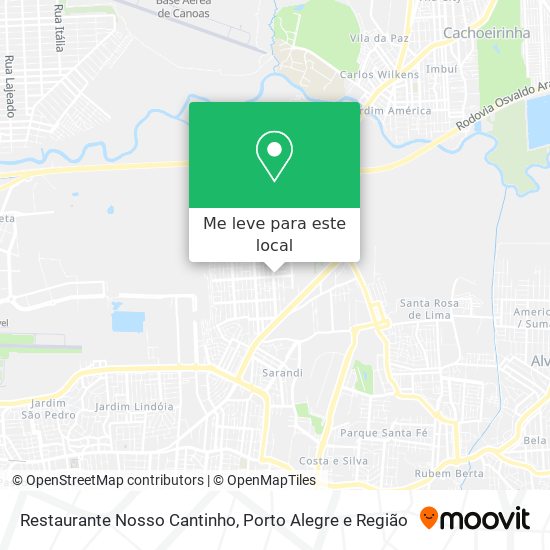 Restaurante Nosso Cantinho mapa