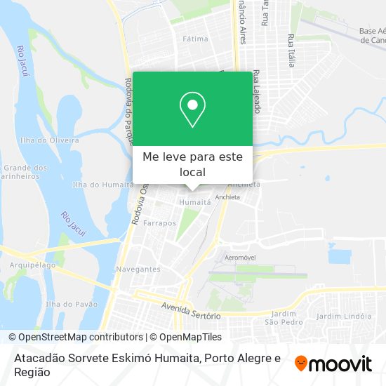 Atacadão Sorvete Eskimó Humaita mapa