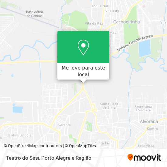 Teatro do Sesi mapa