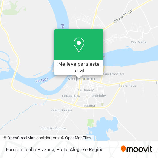 Forno a Lenha Pizzaria mapa