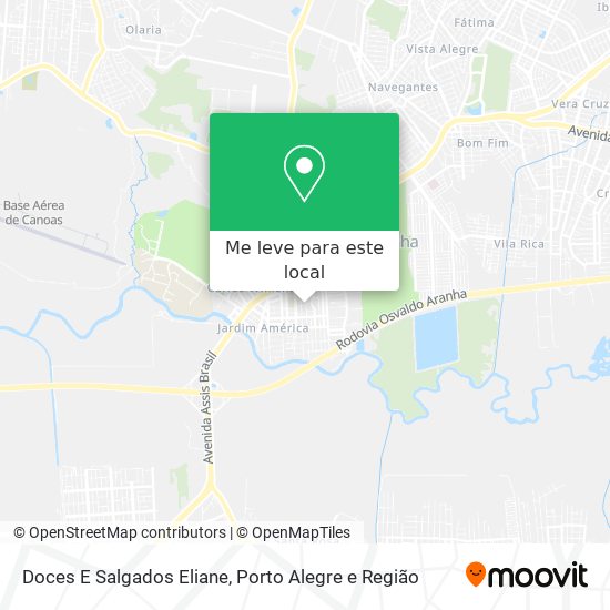 Doces E Salgados Eliane mapa