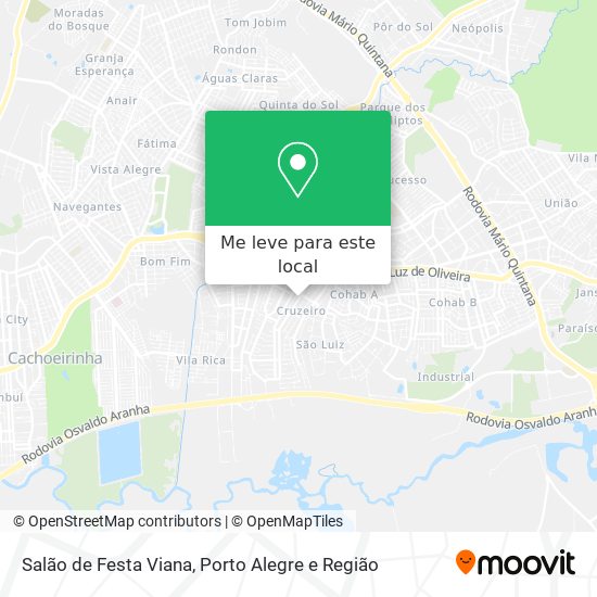 Salão de Festa Viana mapa