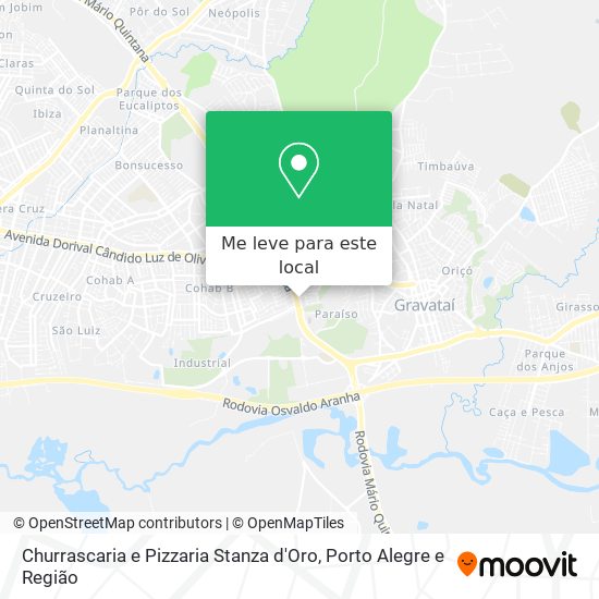 Churrascaria e Pizzaria Stanza d'Oro mapa