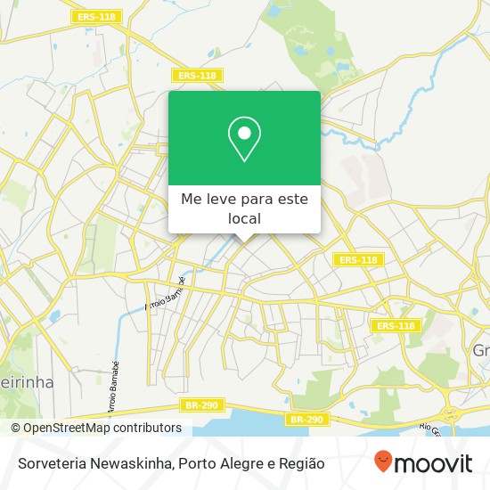 Sorveteria Newaskinha, Avenida dos Estados, 1009 Bonsucesso Gravataí-RS 94135-000 mapa