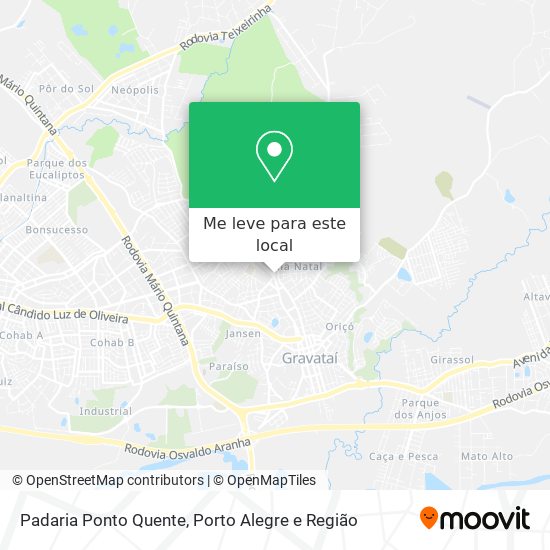 Padaria Ponto Quente mapa