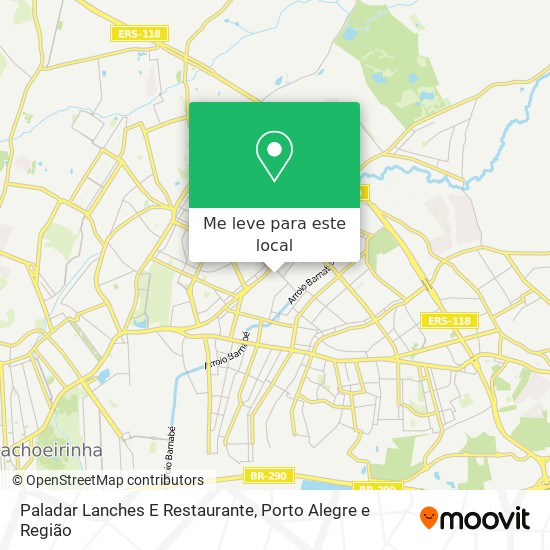 Paladar Lanches E Restaurante mapa