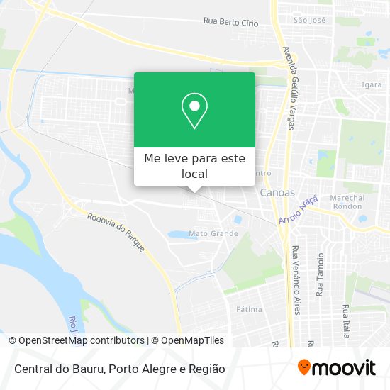 Central do Bauru mapa
