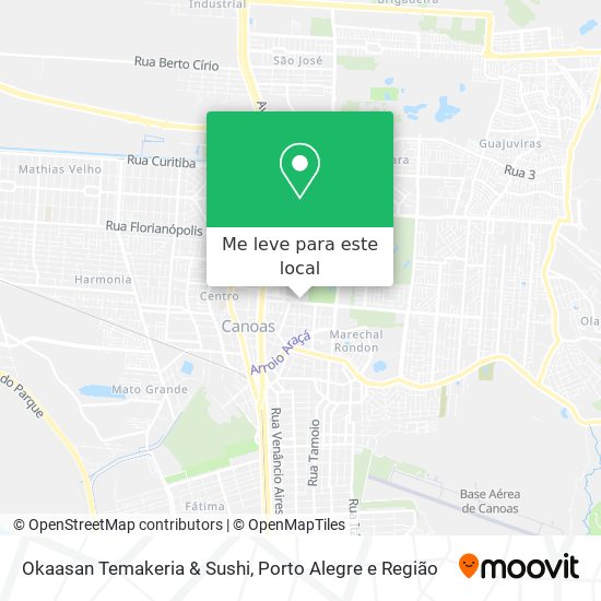 Okaasan Temakeria & Sushi mapa