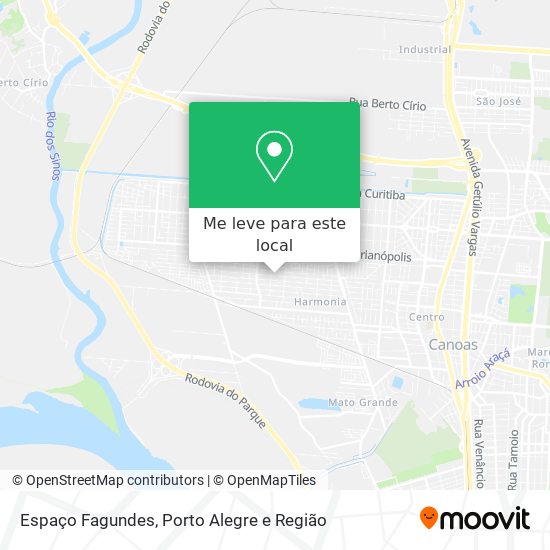 Espaço Fagundes mapa
