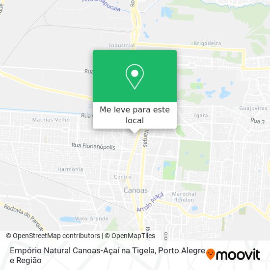 Empório Natural Canoas-Açaí na Tigela mapa