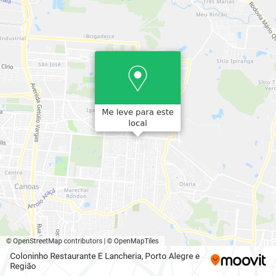 Coloninho Restaurante E Lancheria mapa