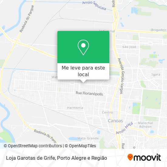 Loja Garotas de Grife mapa