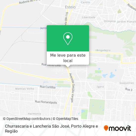 Churrascaria e Lancheria São José mapa