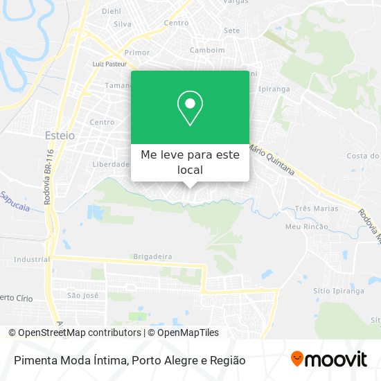 Pimenta Moda Íntima mapa