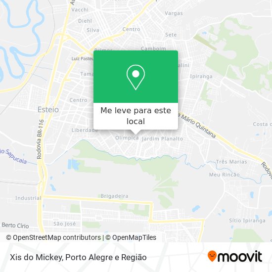 Xis do Mickey mapa