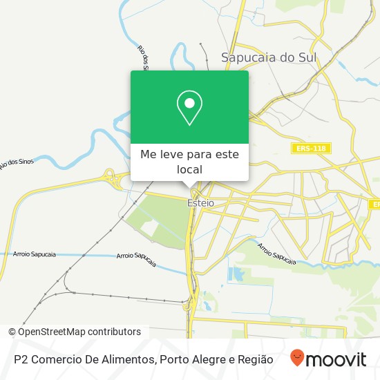 P2 Comercio De Alimentos, Rua Padre Anchieta, 248 Novo Esteio Esteio-RS 93270-020 mapa