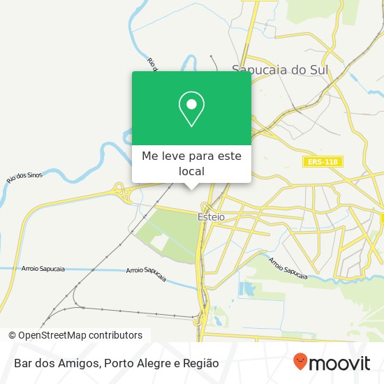 Bar dos Amigos, Rua Agostinho Camilo de Borba, 493 Novo Esteio Esteio-RS 93270-650 mapa