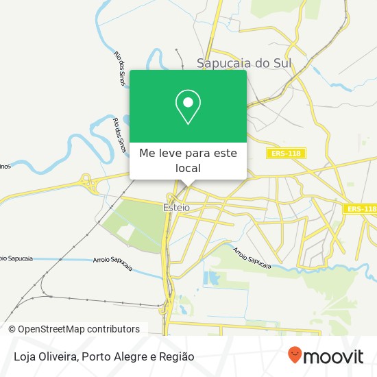 Loja Oliveira, Avenida Presidente Vargas, 2397 Centro Esteio-RS 93260-003 mapa