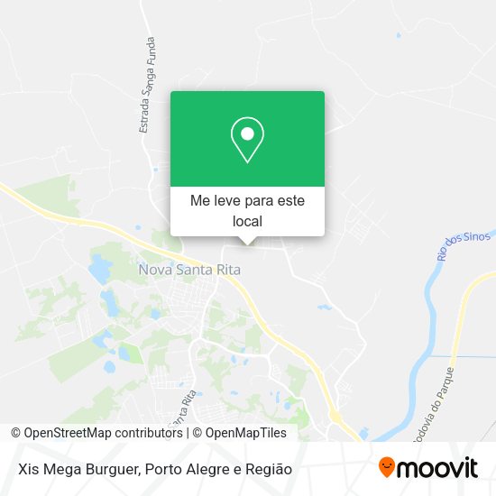 Xis Mega Burguer mapa