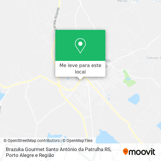 Brazuka Gourmet Santo Antônio da Patrulha RS mapa