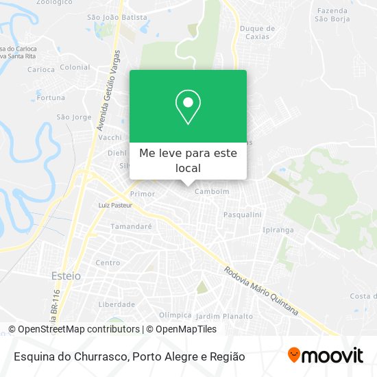 Esquina do Churrasco mapa