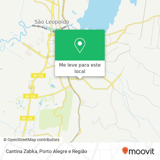 Cantina Zabka, Rua Marinho da Silva Silveira, 139 Santa Teresa São Leopoldo-RS 93037-020 mapa