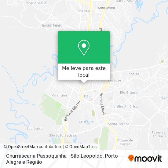 Churrascaria Passoquinha - São Leopoldo mapa