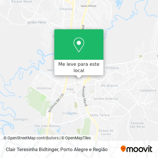 Clair Teresinha Bidtinger mapa