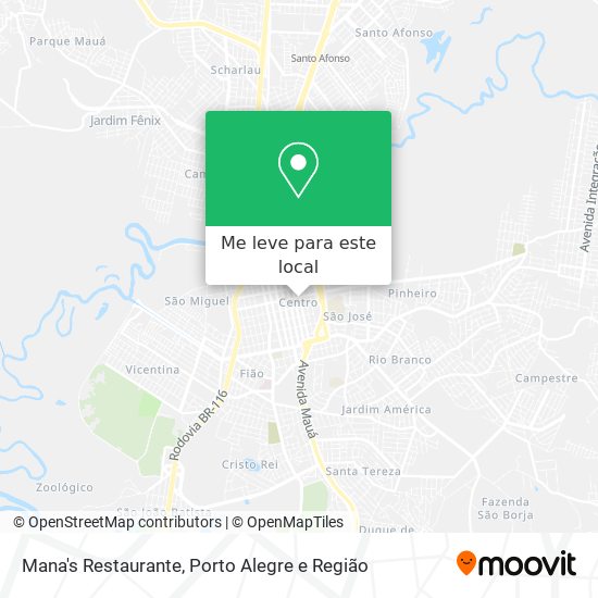 Mana's Restaurante mapa