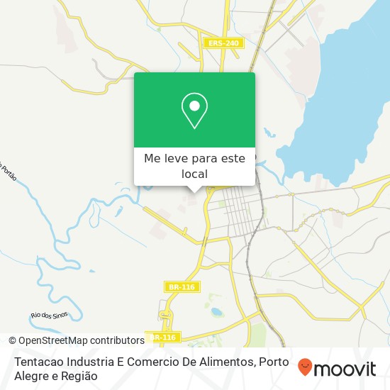 Tentacao Industria E Comercio De Alimentos, Rua São Bernardo, 79 São Miguel São Leopoldo-RS 93025-690 mapa