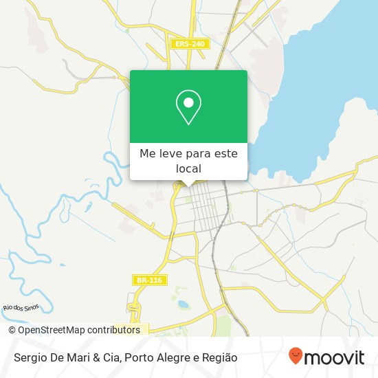 Sergio De Mari & Cia, Rua Saldanha da Gama, 723 Centro São Leopoldo-RS 93010-230 mapa