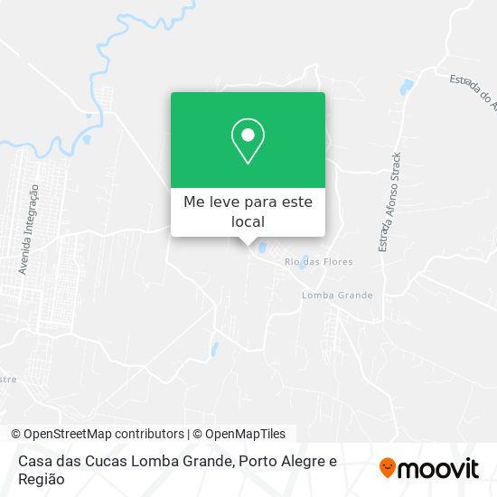 Casa das Cucas Lomba Grande mapa