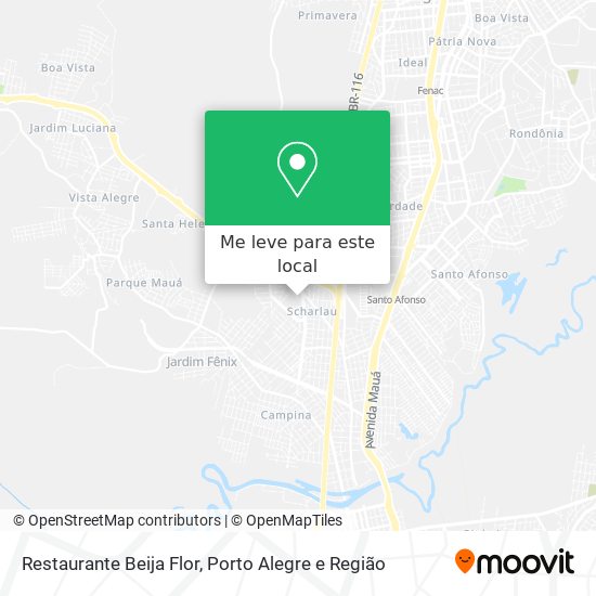 Restaurante Beija Flor mapa