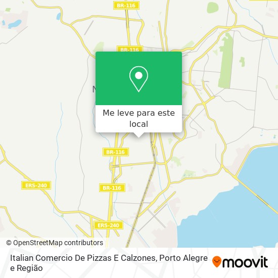 Italian Comercio De Pizzas E Calzones mapa