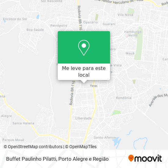 Buffet Paulinho Pilatti mapa