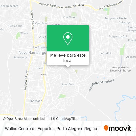 Wallau Centro de Esportes mapa